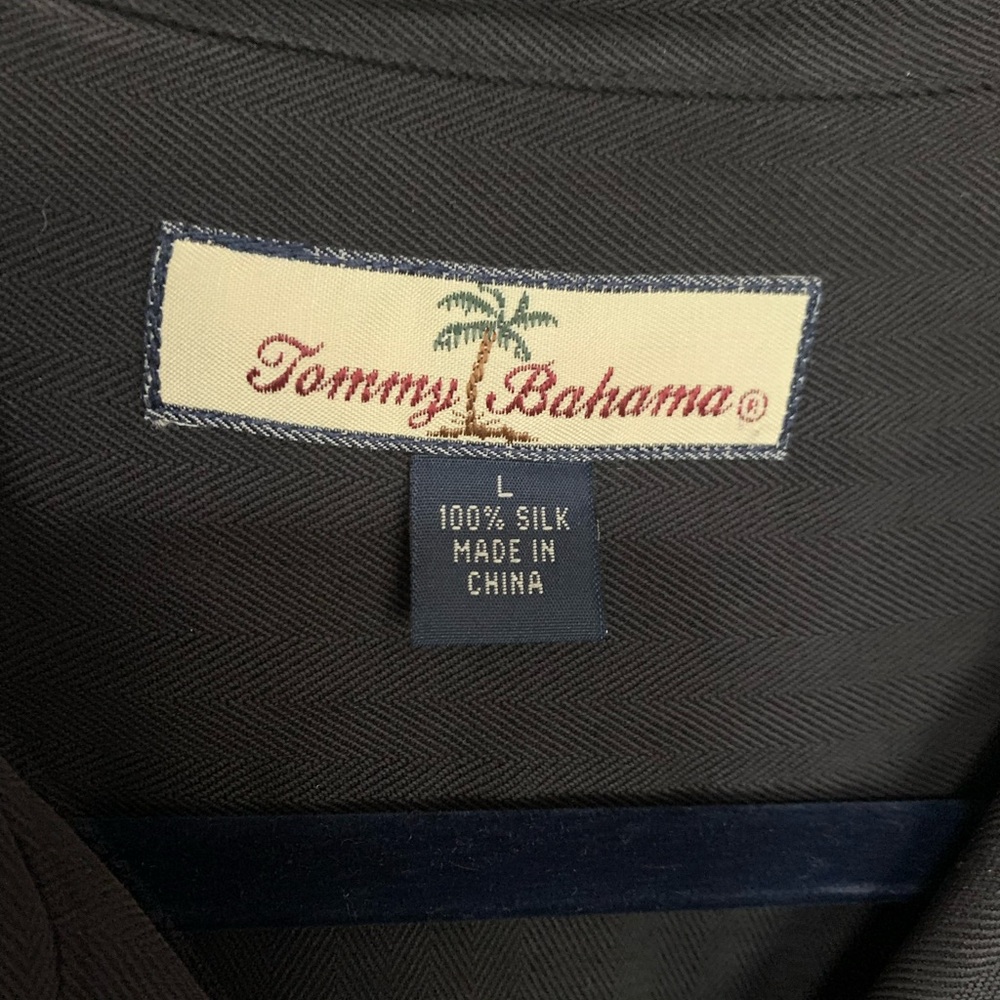 Tommy Bahama Silk Short Sleeve Shirt Size Large - Picture 5 of 7